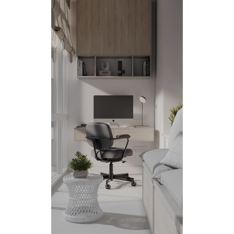 Акустическая отделка кабинета на лоджии: пробковые панели для тишины