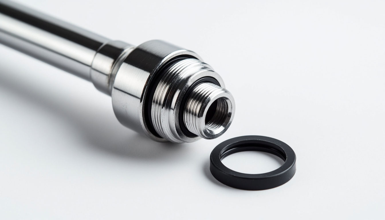 Процесс установки излива на кухонный смеситель, монтаж под мойкой, крепление гайки